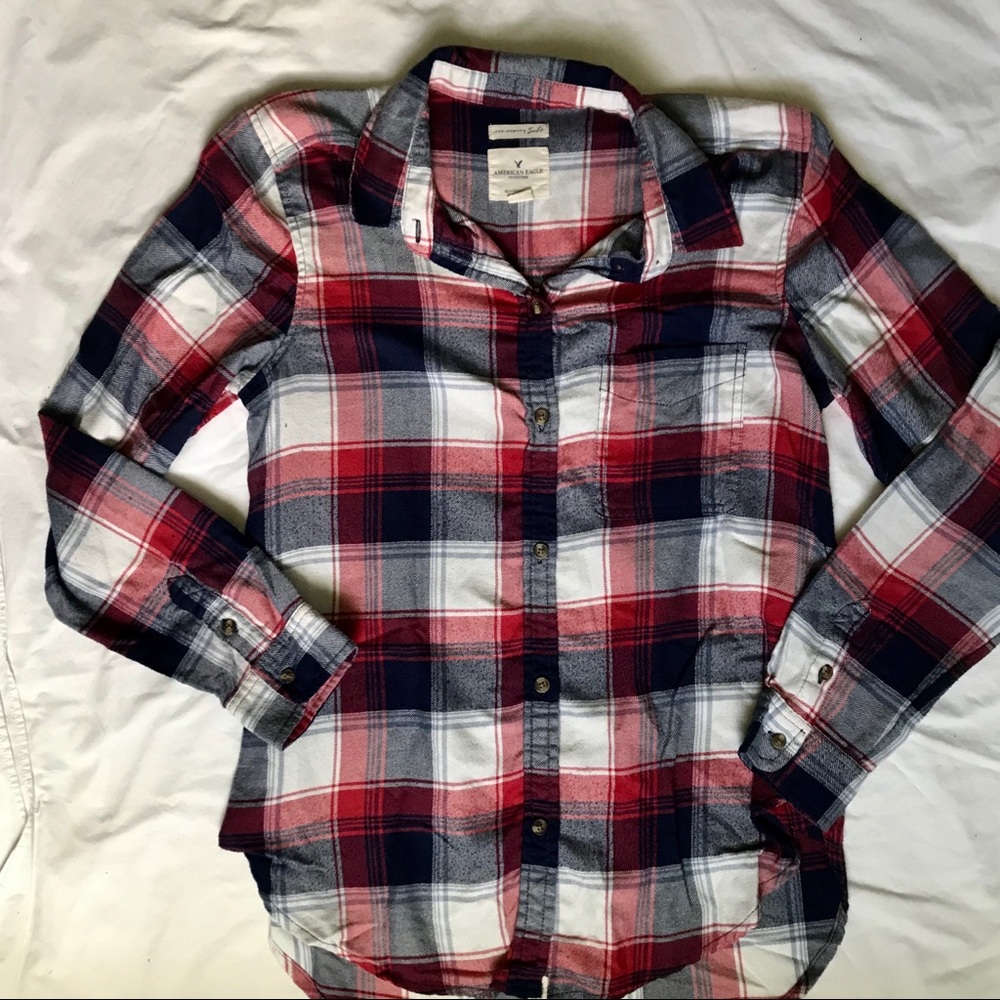 American Eagle Flannel Button Down
